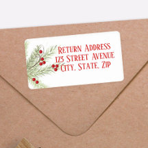 Etiqueta de correo de vacaciones de sucursal de na