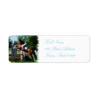 Etiqueta de correo para caballos del Gran Premio