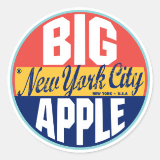 Etiqueta de cosecha de Nueva York