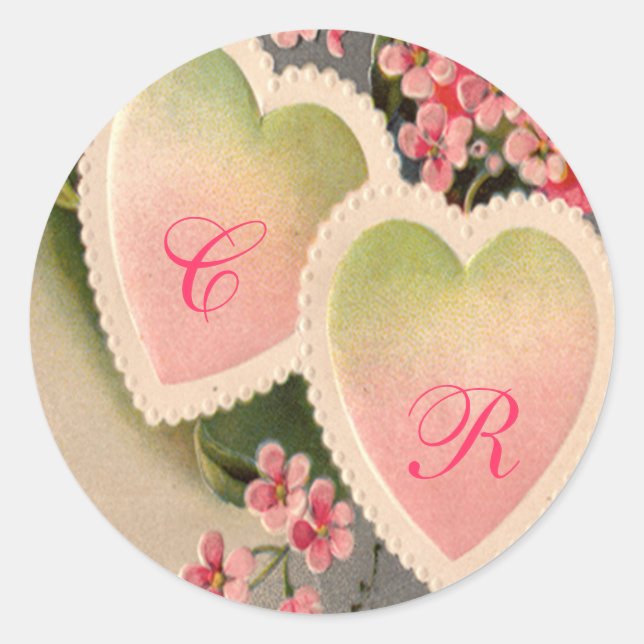 etiqueta de cosecha rosa (Anverso)