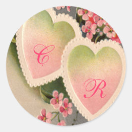 etiqueta de cosecha rosa