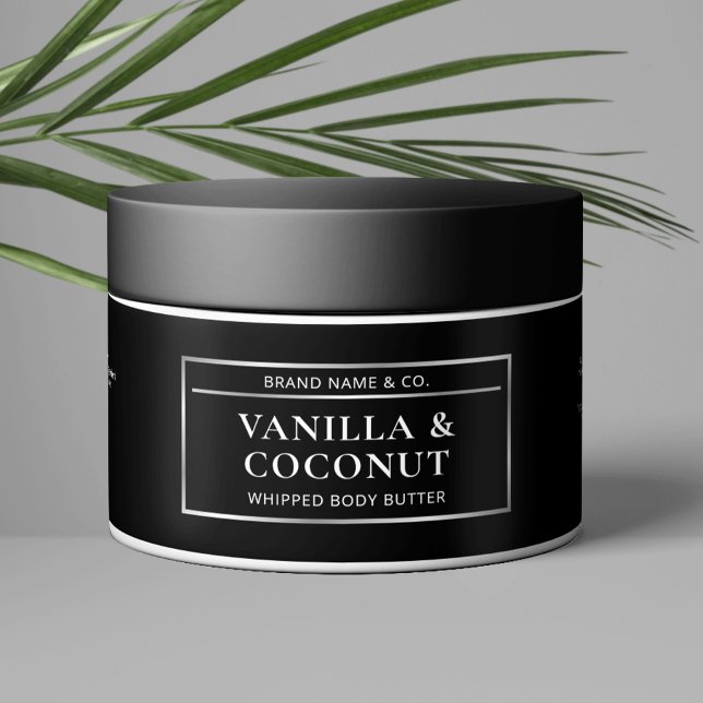 Etiqueta de cosmética de manteca de mantequilla pa (Elevate your product packaging with this rectangle waterproof product container label)