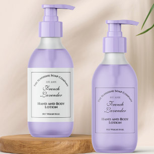 Etiqueta de cosmética impermeable blanca de 2" x 6