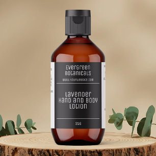 etiqueta de cosméticos minimalistas modernos - bla