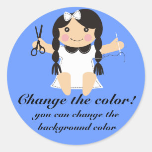 Etiqueta de costura de la etiqueta del regalo de