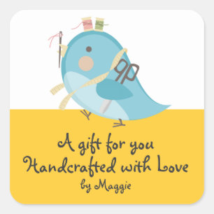 Etiqueta de costura de las nociones del color de