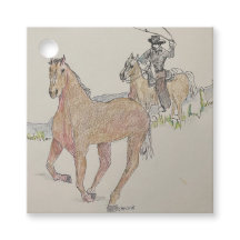 Etiqueta de cowboy