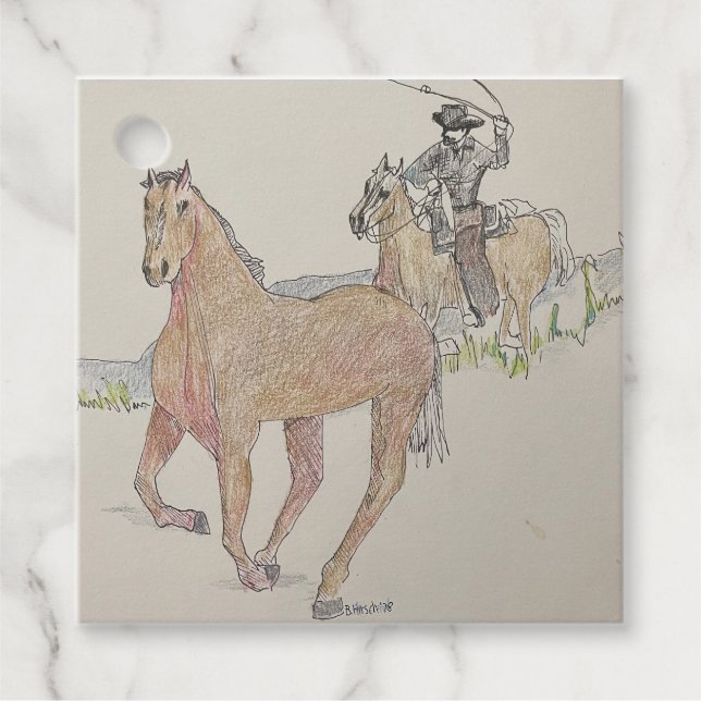 Etiqueta de cowboy (Anverso)