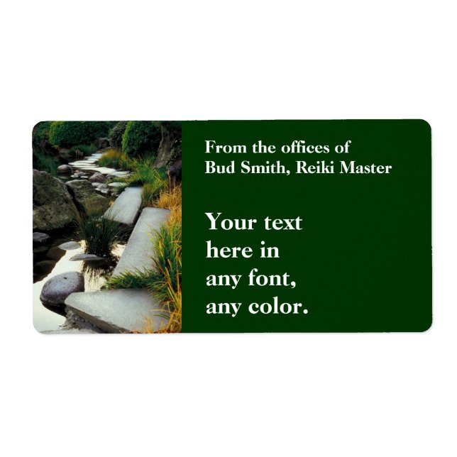 Etiqueta de Creek Rocoso (Frente)