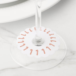 Etiqueta de cristal de vino - Cañones de canto roj