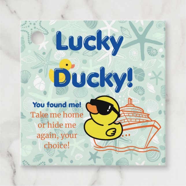 Etiqueta de crucero de duck (Anverso)