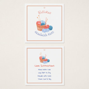 Etiqueta de cuidado de niños hecha a mano y etique