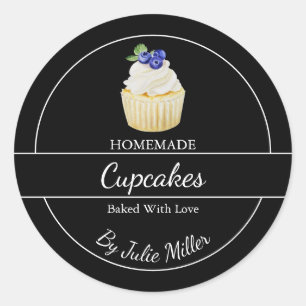Etiqueta de Cupcakes Caseros Simples