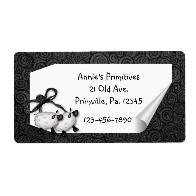 Etiqueta de curvo de la hoja (Frente)