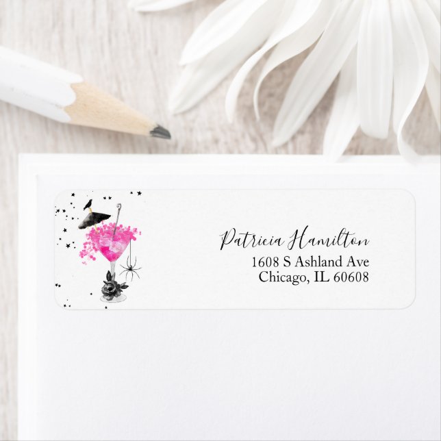 Etiqueta de Cute Cocktails para Fiesta de Despedid (In situ)