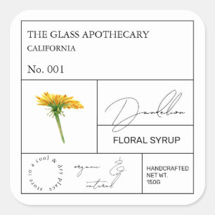 Etiqueta de Dandelion apothecary