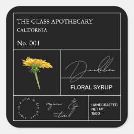 Etiqueta de Dandelion apothecary