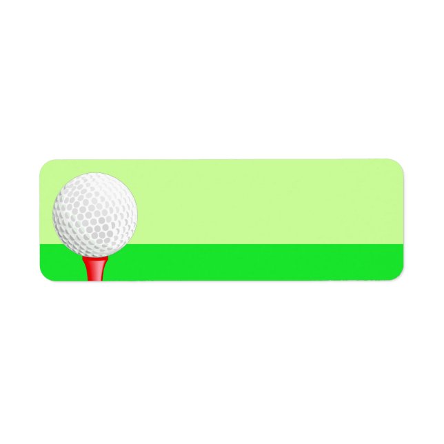 Etiqueta de deporte de golf (Frente)