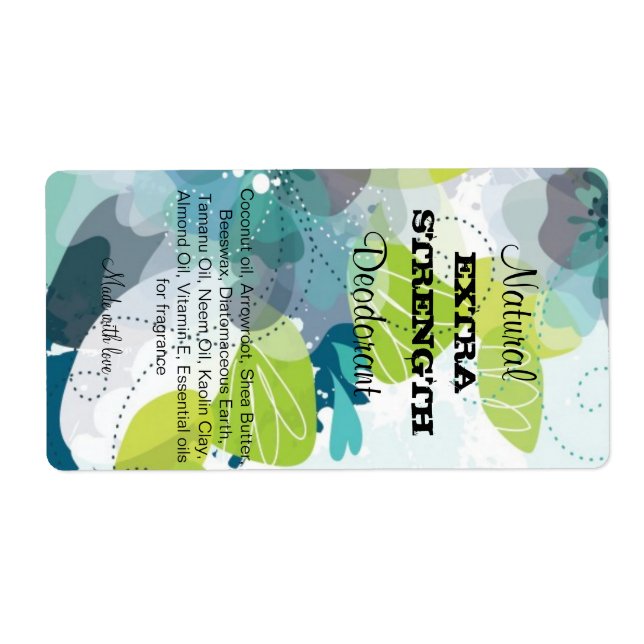 Etiqueta de desodorante (Frente)