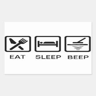etiqueta de detección metalizado de EAT-SLEEP-BEE