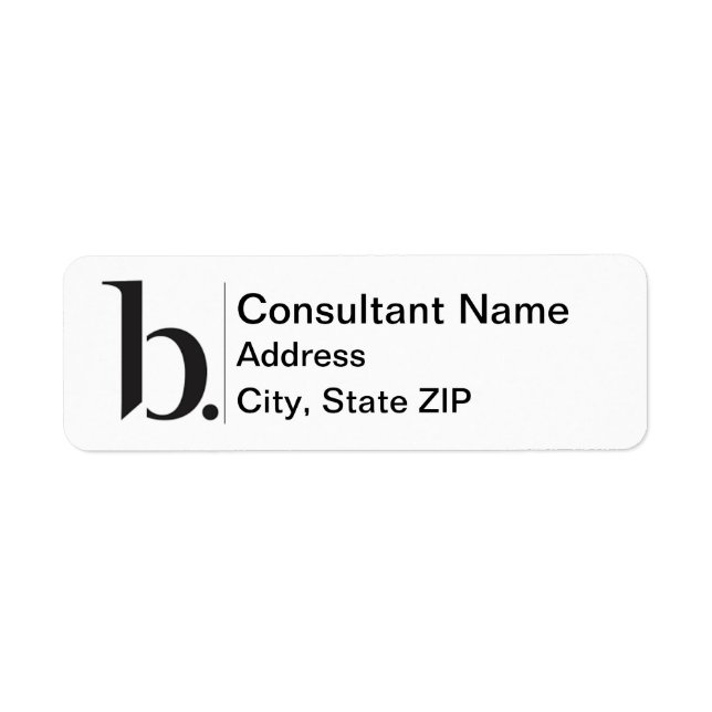Etiqueta de devolución de Beautycounter NUEVO LOGO (Frente)