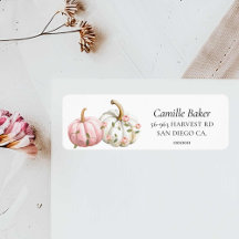 Etiqueta de devolución de correo Little Pumpkin