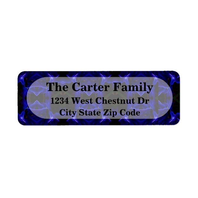 Etiqueta de devolución de dirección de oficina en  (Frente)