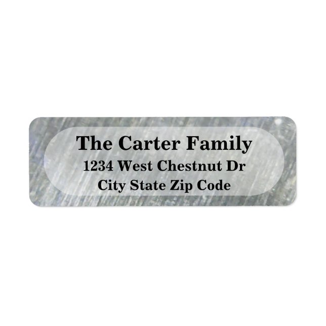 Etiqueta de devolución de dirección de oficina met (Frente)