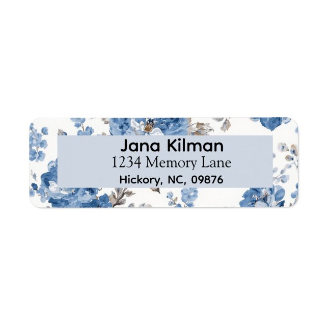 Etiqueta de devolución floral personalizada (Frente)