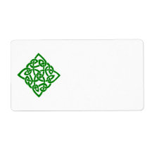 Etiqueta de diamante celta