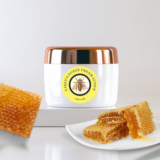 Etiqueta de dibujo de Queen Bee Striped DIY (Subido por el creador)