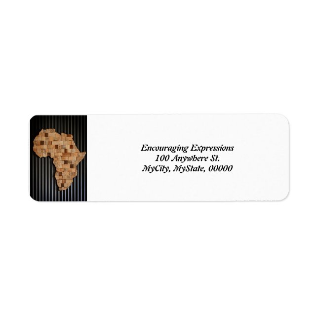 etiqueta de dirección (Frente)