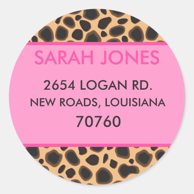 Etiqueta de dirección (Anverso)