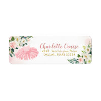 Etiqueta de dirección Baby Shower de Ballerina Tut