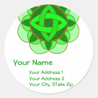 Etiqueta de dirección "Balancing the Heart Chakra"