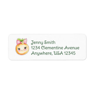 Etiqueta de dirección Clementine Cutie