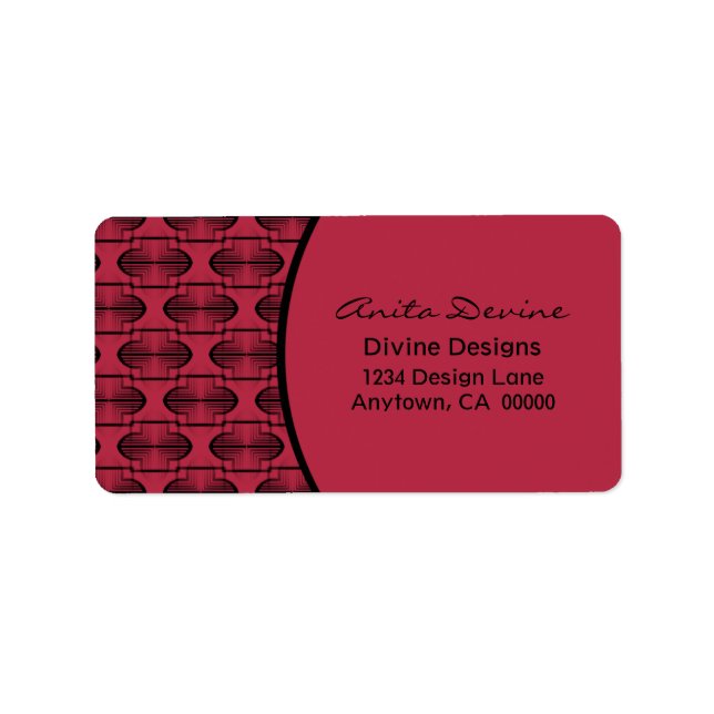 Etiqueta de dirección de arcos antiguos (Frente)