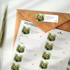 Etiqueta de dirección de Baby Shower de bebedor de