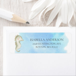 Etiqueta de dirección de Baby Shower de Caballo de