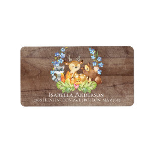 Etiqueta de dirección de Baby Shower de los niños 