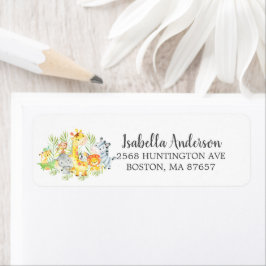 Etiqueta de dirección de Baby Shower de Sweet Jung