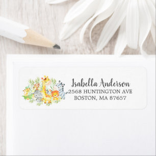 Etiqueta de dirección de Baby Shower de Sweet Jung