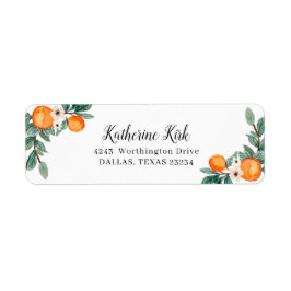 Etiqueta de dirección de Baby Shower gemela de nar