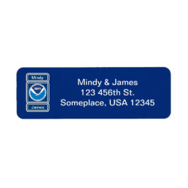 Etiqueta de dirección de Boda NOAA
