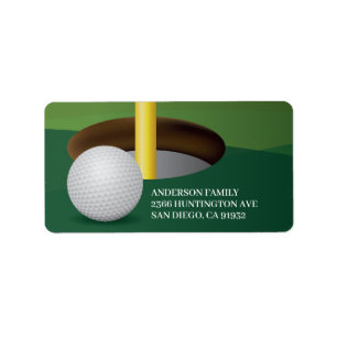 Etiqueta de dirección de bolas GOLF