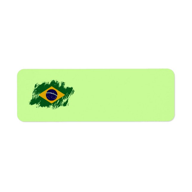 Etiqueta de dirección de BRASIL (Frente)