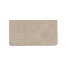 Etiqueta de dirección de Burlap