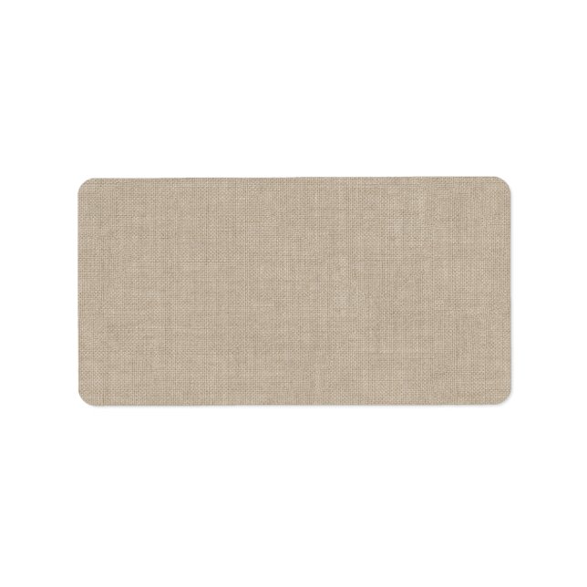 Etiqueta de dirección de Burlap (Frente)