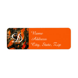 Etiqueta de dirección de camuflaje