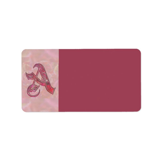 Etiqueta de dirección de carta A (Frente)